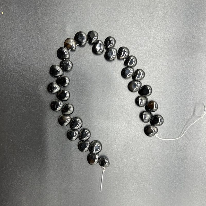 天然水晶半宝石10*12mm横穴扁雫花びらdiy手作り材料アクセサリー散珠|undefined