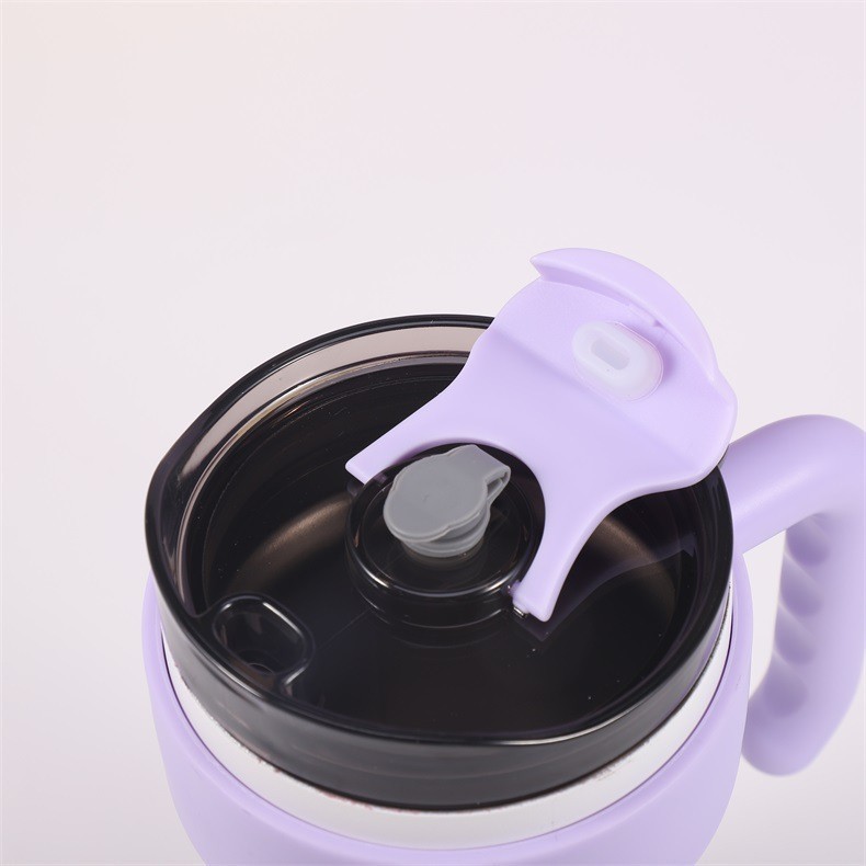 Taza de café con mango de nuevo estilo Taza termo de acero inoxidable 316 de alto valor Taza de hielo para deportes al aire libre Taza de paja portátil