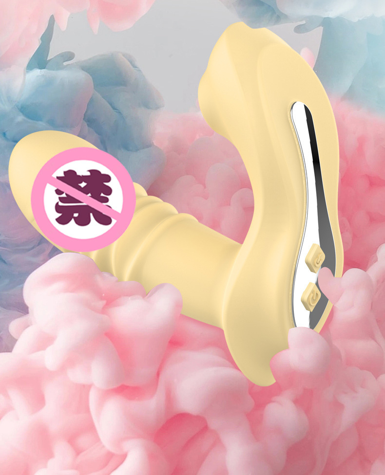 Wireless Remote Wearable Vibrating Egg with Thrusting, Heating and Suction, Pink Silicone — detail image 10