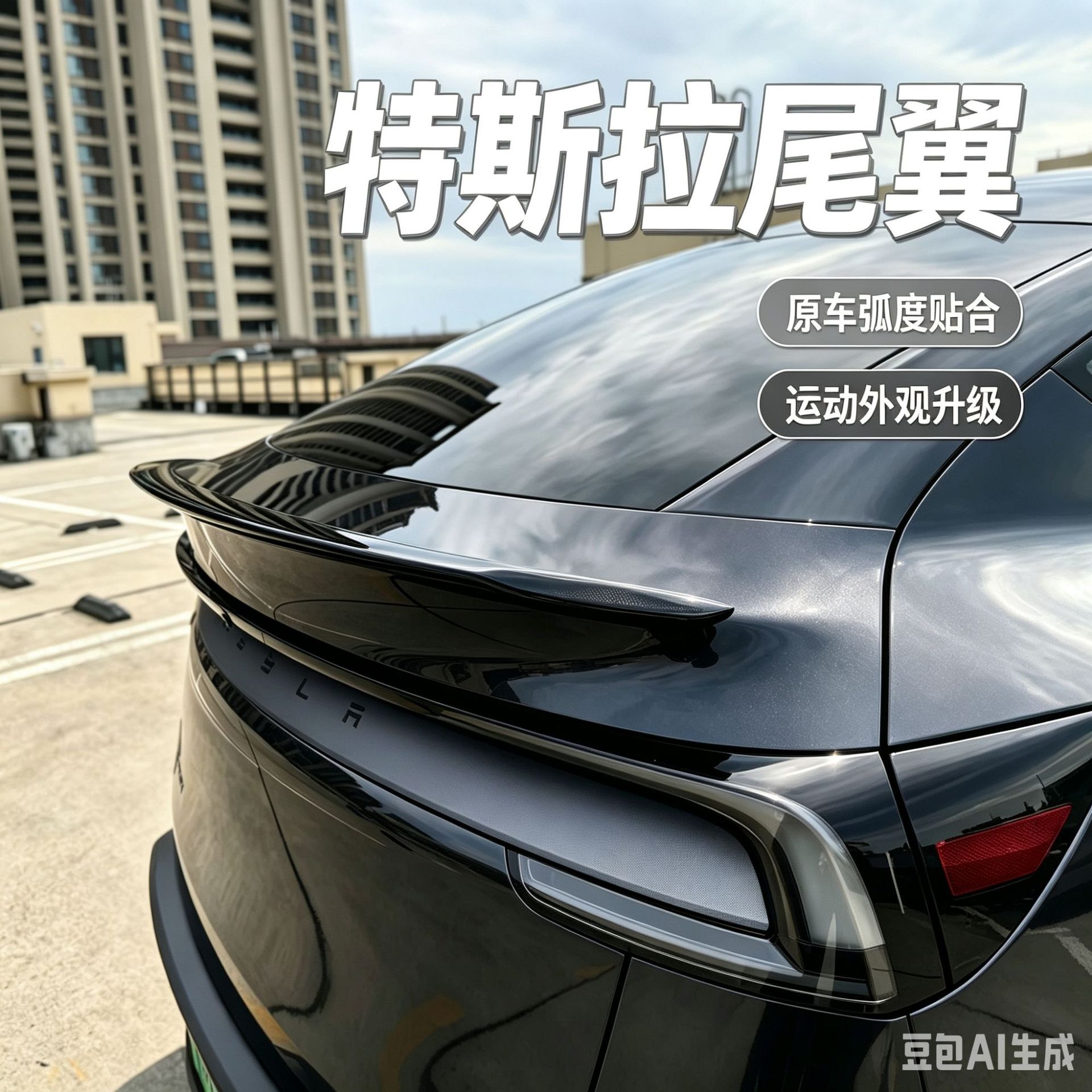 Suitable for the new Tesla Model Y Juniper extended version, YL style PRO spoiler