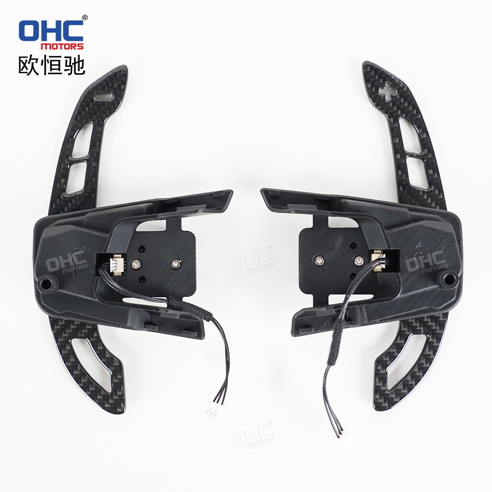 Suitable for Volkswagen Golf 7 Gti Real Carbon Fiber Magnetic Shift Paddles Steering Wheel Modification and Upgrade Parts