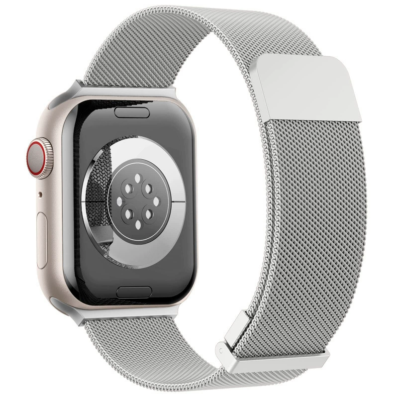 Подходит для Apple Watch двойный магнитный миланский ремешок, Apple Watch S10/9, магнитный миланский сетчатый ремешок