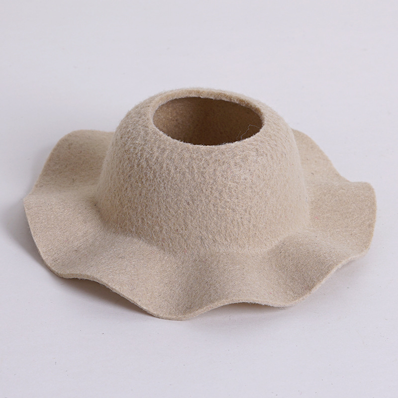 Labu nuevo sombrero de feltero abierto sombrero de cúpula sombrero accesorios de moda sombrero mini sombrero muñeca