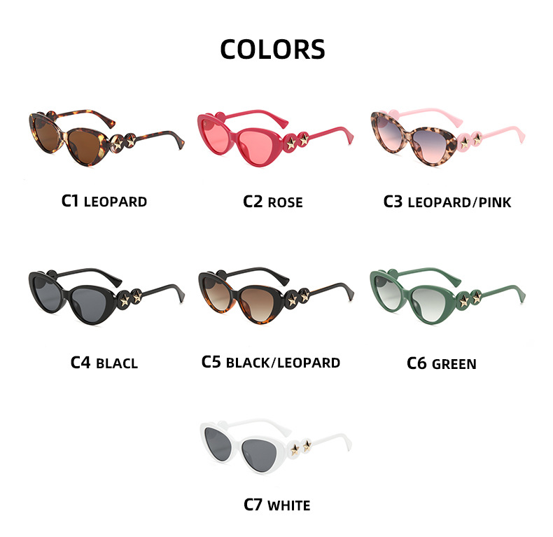 Casual Star Pc Cat Eye Full Frame Women's Sunglasses display picture 6