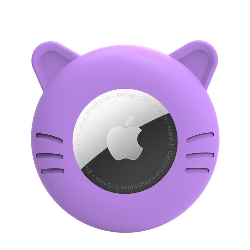 Funda protectora airtag aplicable Nuevo producto Funda protectora para rastreador de mascotas Collar para gatos con campana Funda protectora airtag