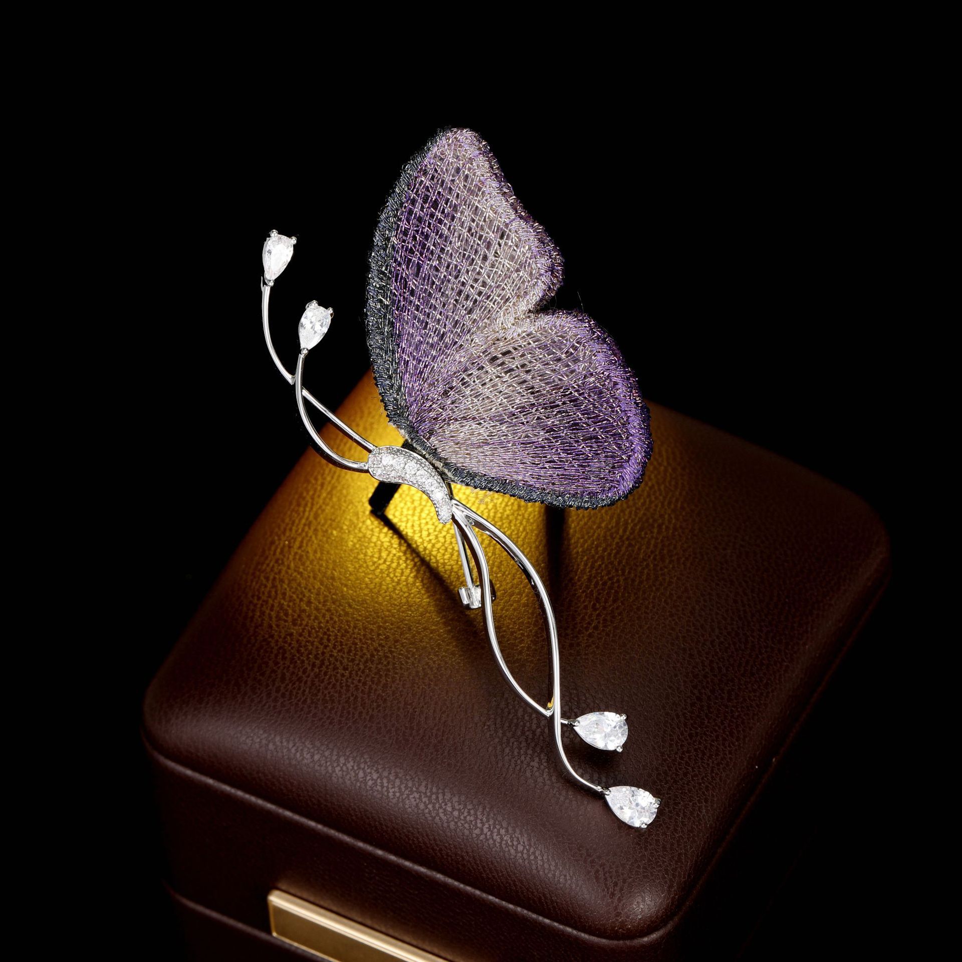 Elegante Bestickte Schmetterling Brosche Für Damen Accessoire_voghion.com