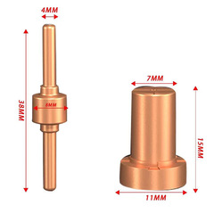 Cross-border PT31/Wenzhou 40A plasma cutting accessories LG40 electrode nozzle protective cover distributor 100PCs