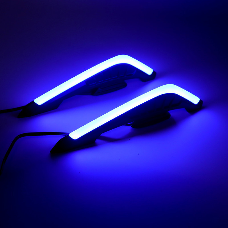 Cross-Border Popular Motorcycle Turn Signal Decorative Light, Cool Blade-Shaped Turn Signal Wind Wing Led Turn Signal Ambient Light