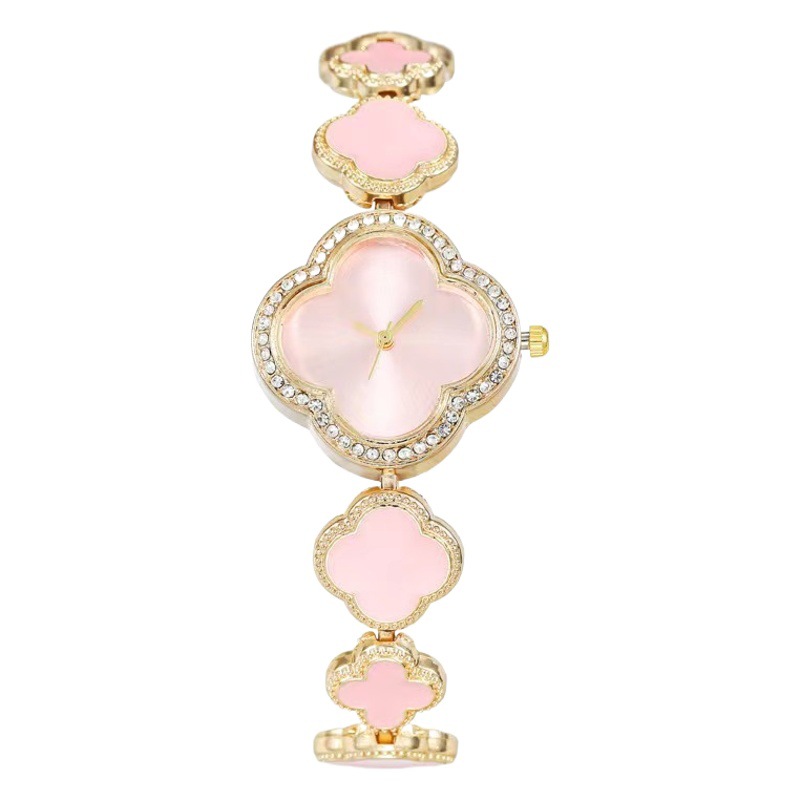 Comercio exterior moda caliente pétalo trébol reloj de mujer pulsera reloj de cuarzo fábrica al por mayor entrega de una sola pieza