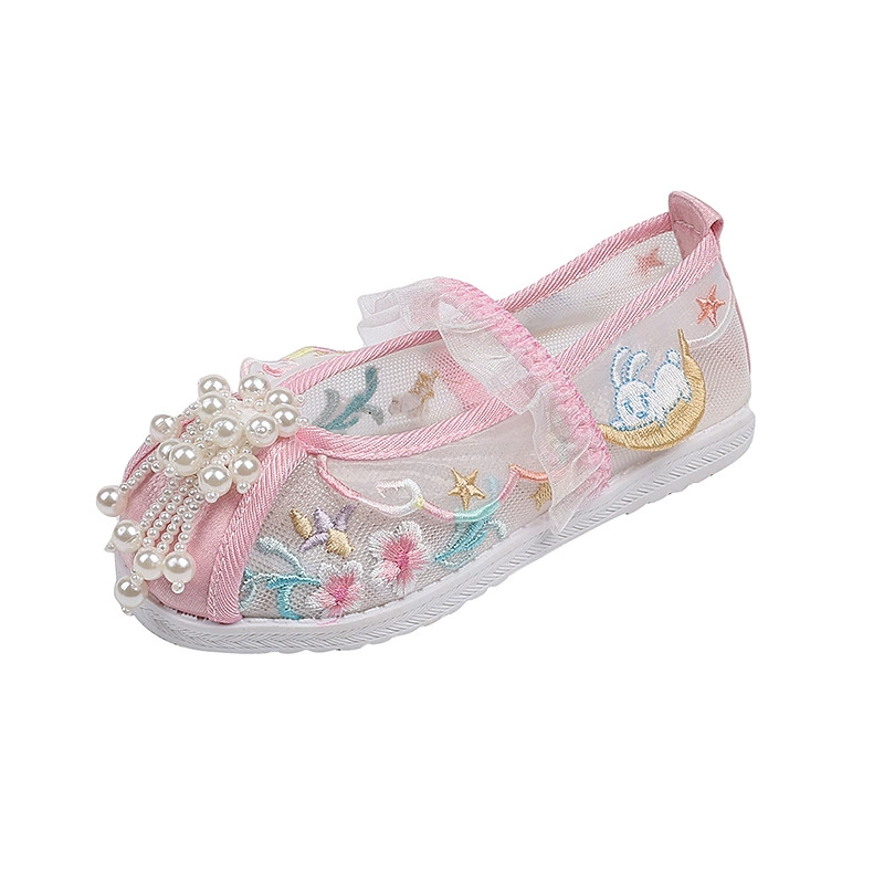 Summer Hanfu, children's footwear, mesh sandals, factory direct supply, Chinese style
