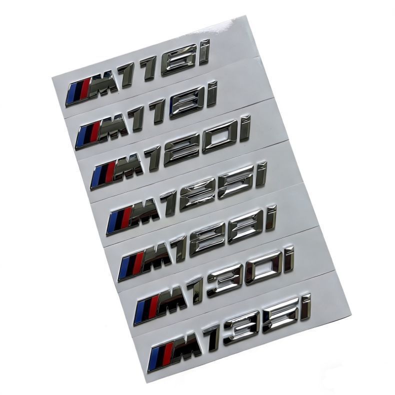 BMW 1 Series emblem modification: M emblem for 140i/118i/M120i/125I/135I/128I, side, front, and rear decals