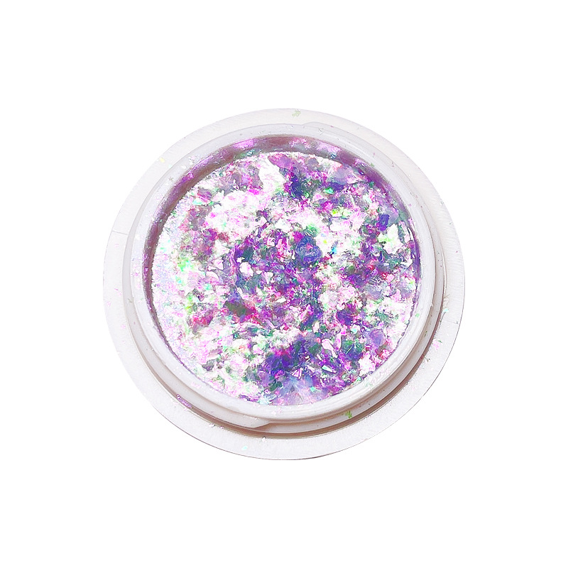 Transfronteriza nueva manicura 12 colores brillo polarizado Opal en polvo nube de color mágico polvo de algodón sueño hielo cristal uñas lentejuelas