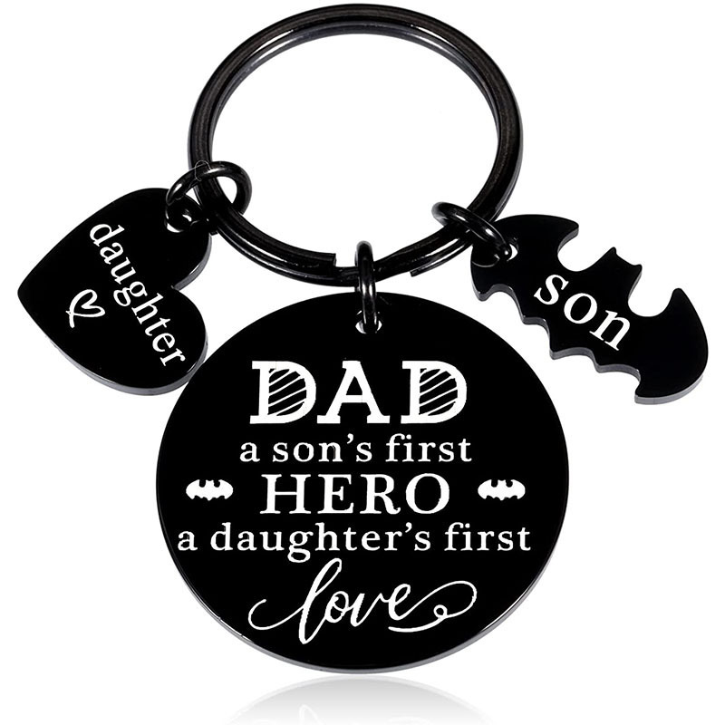Amazon New Stainless Steel Keychain Son Daughter Birthday Gift for Dad Wedding Anniversary