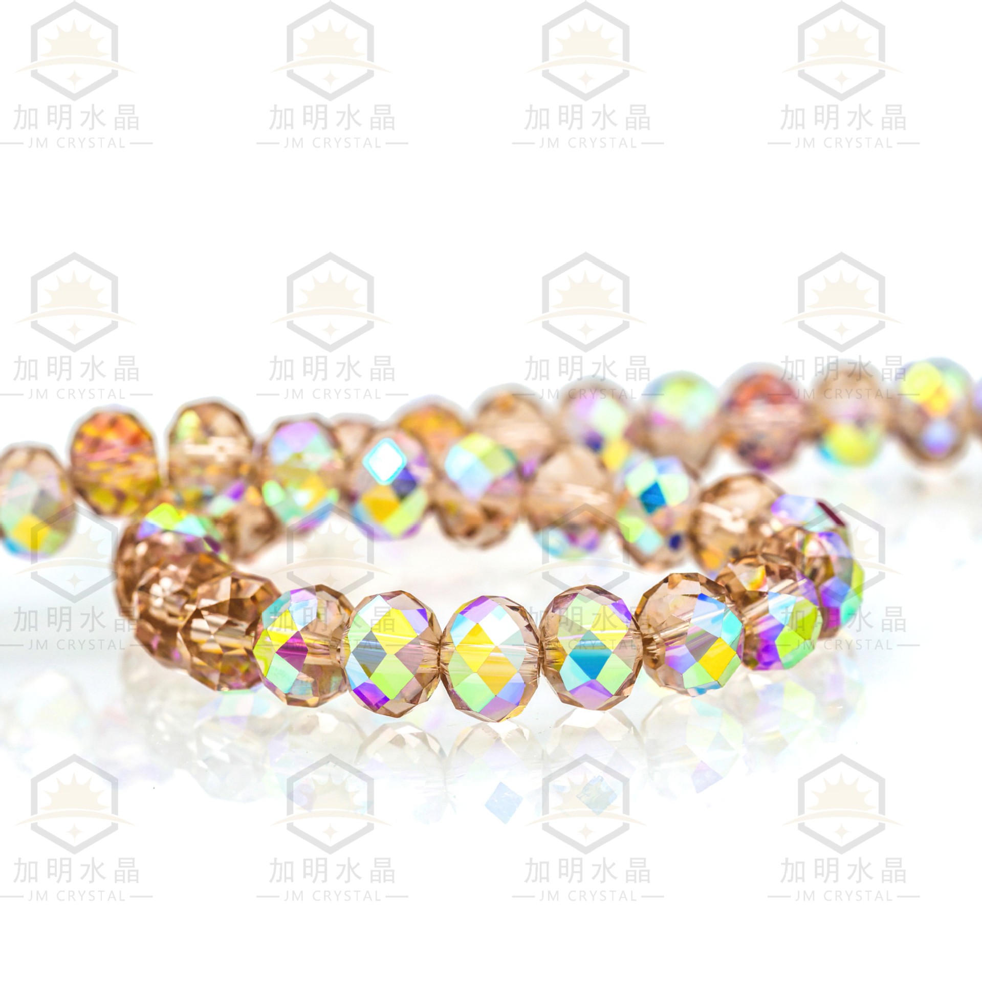 2 / 3 / 4 / 6 / 8 / 10MM imitación de Swarovski K9 buca austriaca ábaco de perforación de cristal de cristal