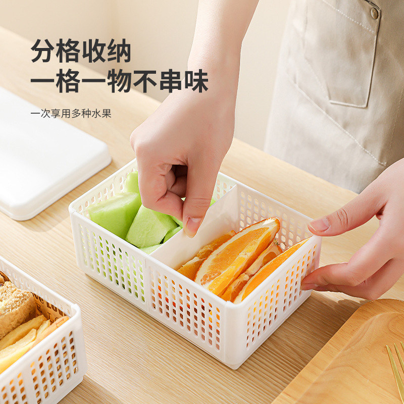 Caja de almacenamiento plegable portátil para exteriores Sandwich Caja de almacenamiento de frutas de picnic Caja de almacenamiento de bento creativa a prueba de polvo