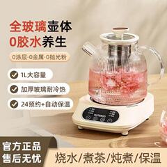 全玻璃恒温养生壶家用多功能办公室小型烧水壶花茶壶炖煮分体保温