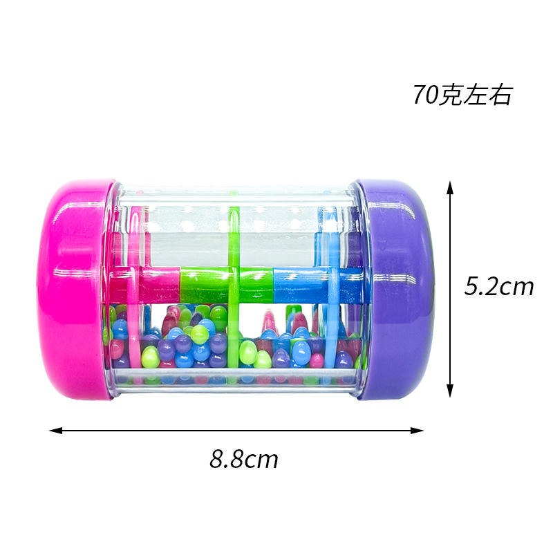 Orff Music Instruments Kindergarten Preschool Rain Sound Tube Percussion Musical Instrument Educational Toy Plastic Rainbow Color Rain Sound Device