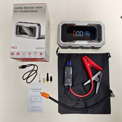 Other Automotive Safety Supplies Starter and Air Compressor Combo - n11-all-in-one-device-6000mah-smart-clip-checkered-bag