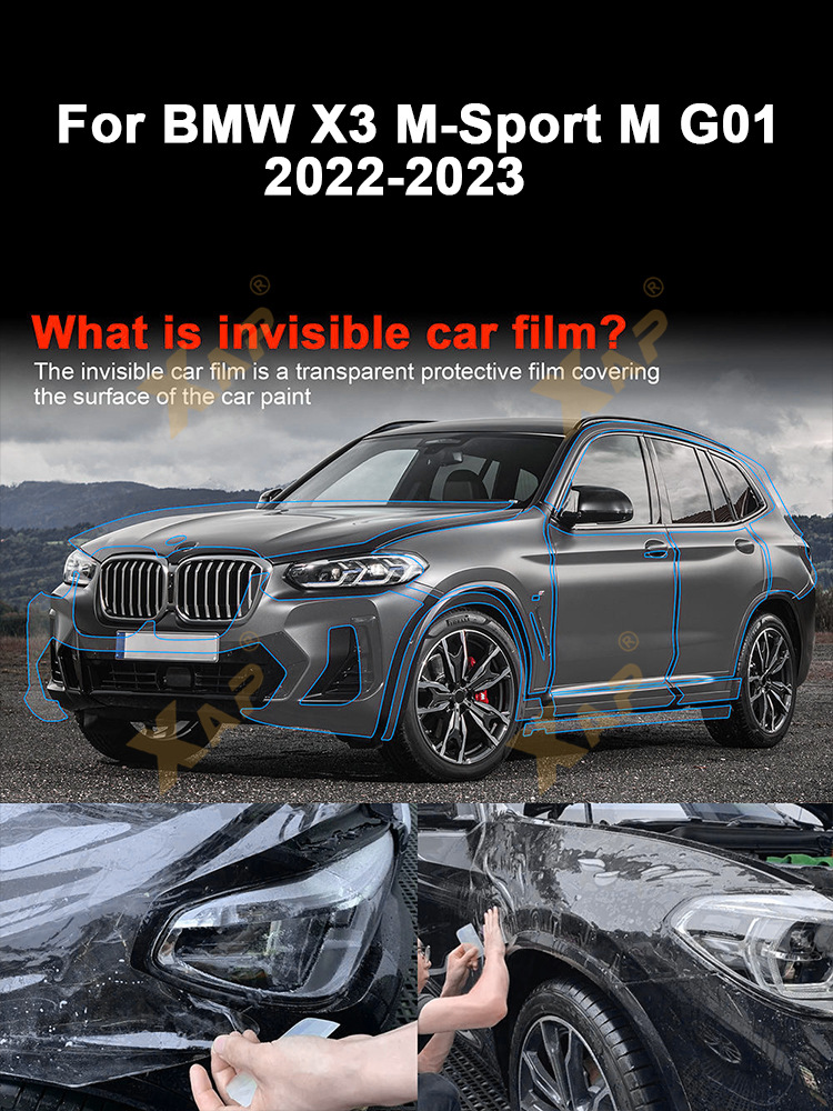 Cross-border M G01TPU Invisible Paint Anti-scratch Brightening Protective Film for BMW X3M-Sport