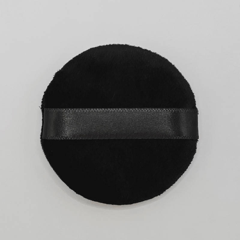 Flocado miel en polvo puff piel amigable seco redondo estudio maquillaje algodón puff polvo seco polvo suelto herramientas de belleza