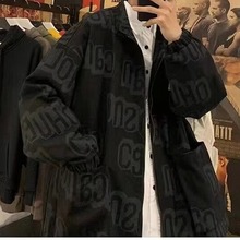 外套男棒球服秋季大码男装港风潮牌学生宽松百搭休闲夹克衫上衣潮