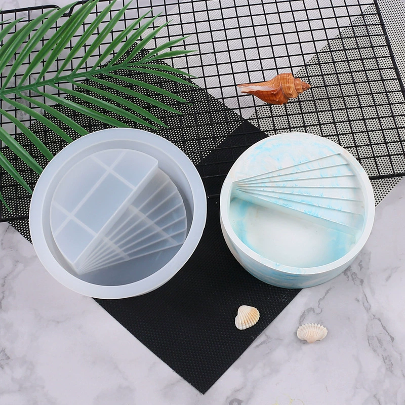 Flowerpot, geometric silicone mold, DIY