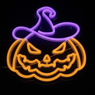 Cross-Border 2025 New Halloween Led Neon Light Ghost Ghost Shape Light Holiday Party Decoration Atmosphere Light