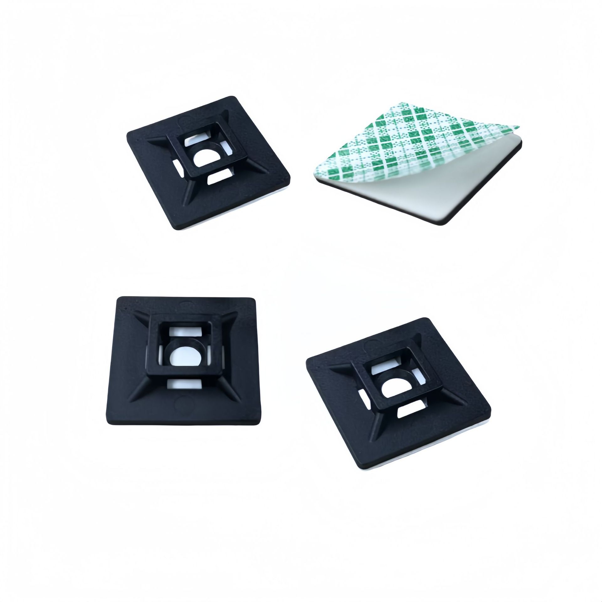 고정 와이어 베이스 검정색 001(소형) 녹색 그리드 폼 접착제