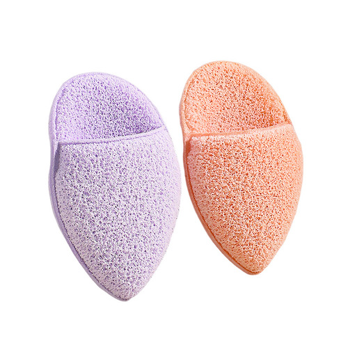 Mebushou Handheld Facial Cleansing Pads with Hanging Rope Soft and Comfortable Konjac Cotton Facial Cleansing Pads Fine Makeup Remover Sponge Face Wipe 