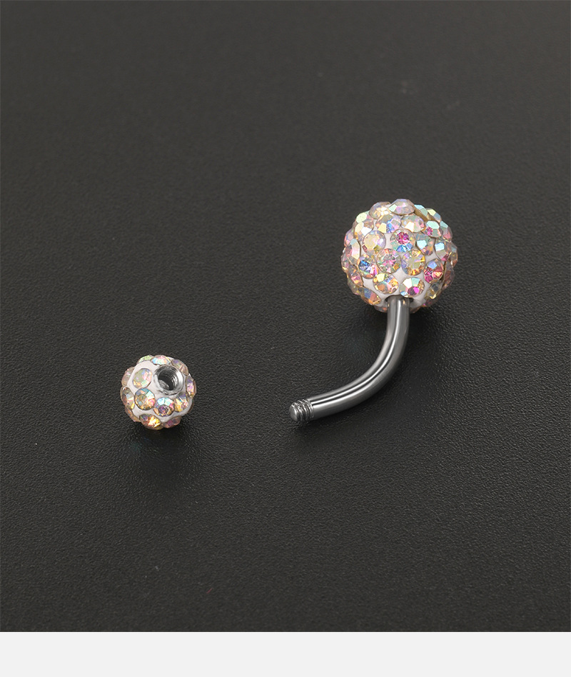 European American Silver Straight Rod Multi-Diamond Ball Stud Earrings, Korean Fashion Zircon Gold-Plated Jewelry detail image 9