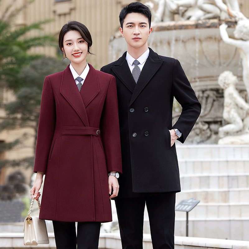 Деловая одежда шерстяные комбинезоны Мужская и женская недвижимость отдел продаж ювелирные изделия 4S магазин продаж отель банк шерстяное пальто толстое