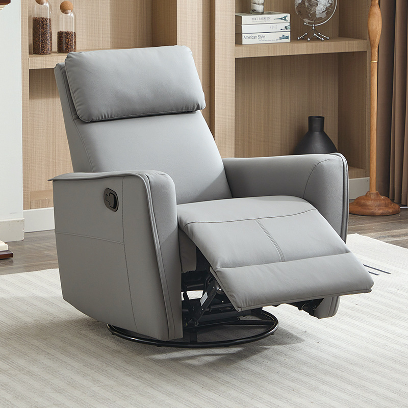 Small Space Capsule Single Sofa Lazy Multifunctional Electric Rocking Chair Ecological Cowhide Living Room Bedroom Manicure