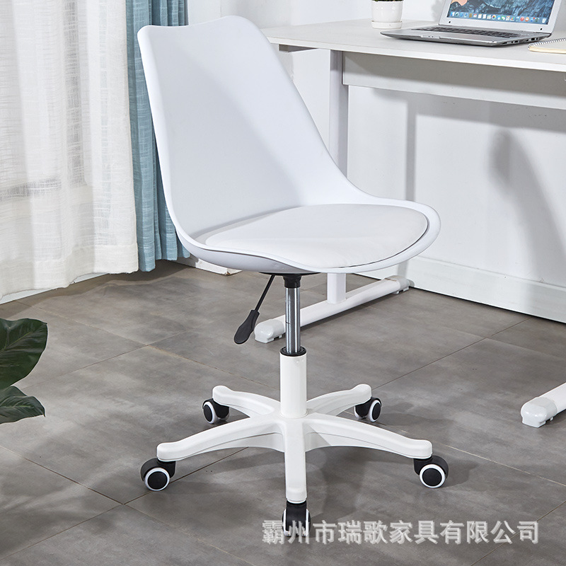 Silla giratoria de Tulip, silla giratoria de oficina, silla de ocio, silla de oficina acrílica transparente de elevación