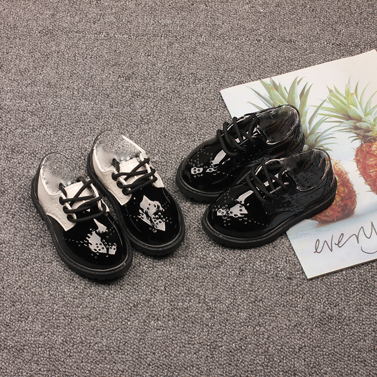 2025 Spring and Autumn New Girls' Dress Performance Shoes Boys' Wedding Children's Shoes British Style Casual Factory Direct Sales