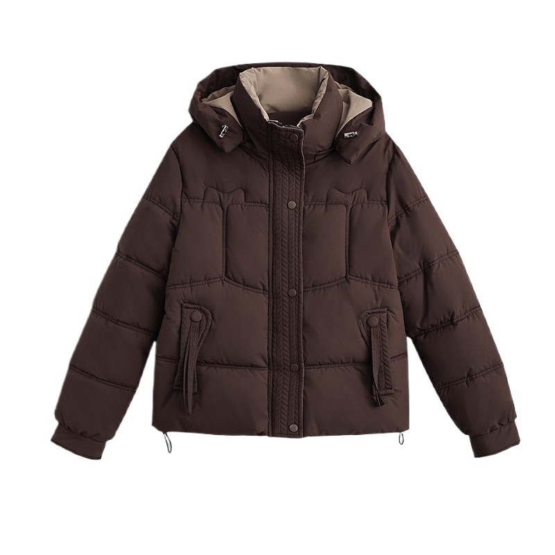 2025 ropa de algodón pan chaqueta de hombre pequeño abrigo de pluma de algodón para mujeres abrigo grueso corto delgado nuevo invierno en stock image 5