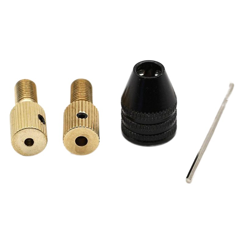 Miniatura Motor de auto-apriete taladro mandril 2,35/3,0 apertura pequeño taladro eléctrico de tres garras clip DIY amoladora eléctrica Accesorios