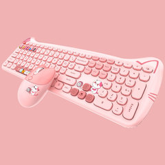 超高層手ニャン萌PLUS無線キーボードマウスセット女子かわいいチョコレートオフィス無限キーボード
