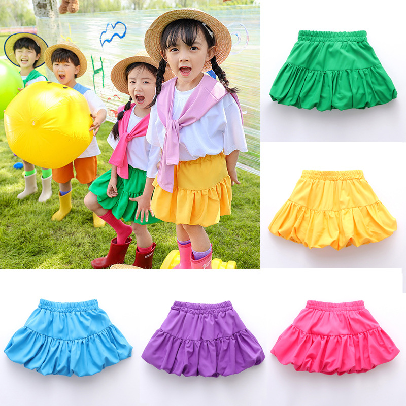 Preschooler's performance costume in candy colors, primary school graduation photo class uniform, cheerleading performance attire