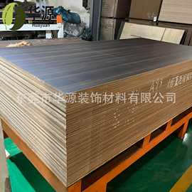 广东工厂直供三聚氰胺饰面中纤板板式家具烟熏橡木免漆贴面密度板