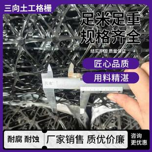 J8 Pavement Steel Plastic Plastic Grating Manufacturer Geogrid Reinforcement Grating Reinforcement Three-Way Roadbed Geotechnical G3