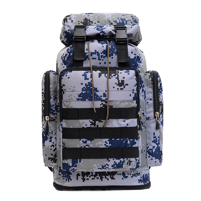 70L bolsa de montañismo de camuflaje impermeable de gran capacidad mochila táctica de ocio deportes al aire libre senderismo mochila