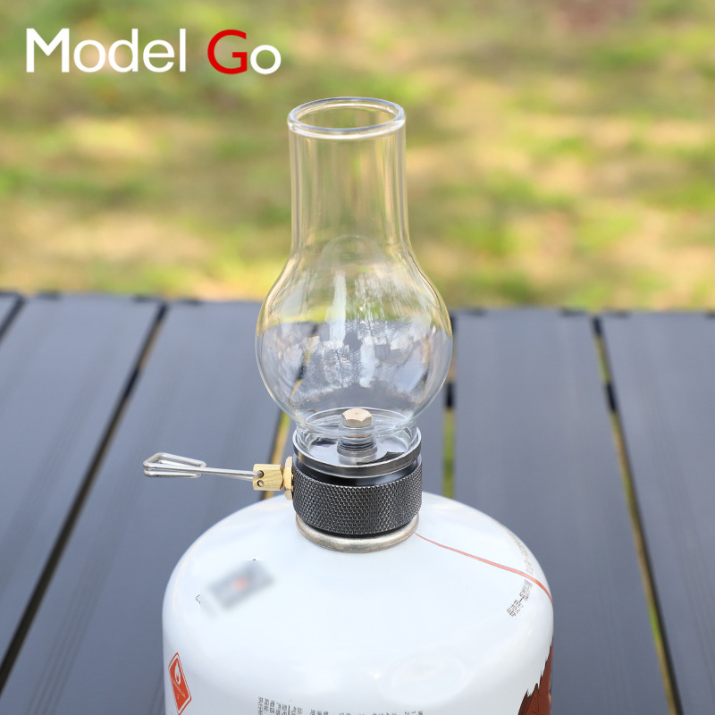 MODELGO outdoor gas lamp Mu Butterfly Valley exquisite small candle lamp camp lamp gas tank gas gas atmosphere lamp