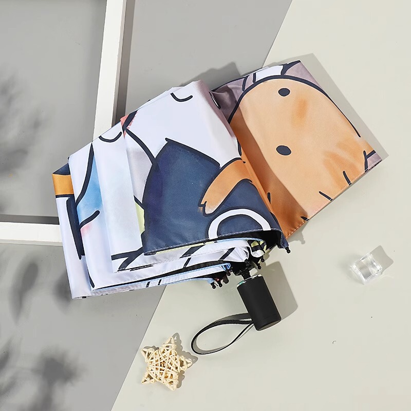 Cute Cat Fully Automatic Umbrella for Girls Ins High-Looking Sunny or Rainy Dual-Use Anti-Uv 70% off Sun Umbrella