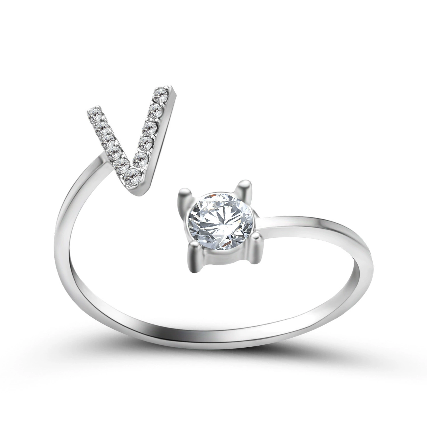 (Cross-border trading), ring, creative adjustable one size accessory with letters
