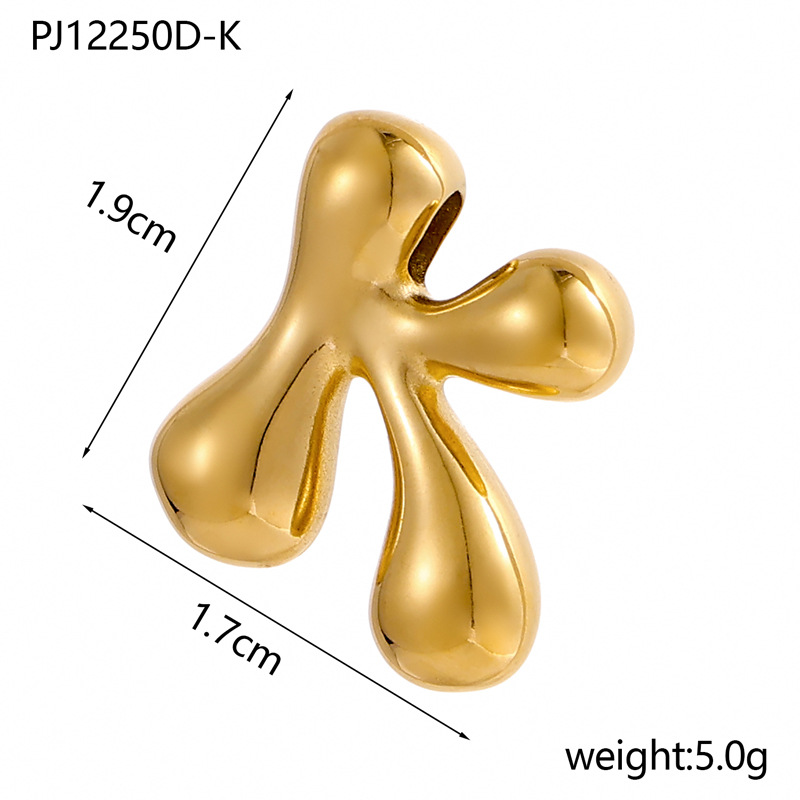 6g Weight Pendant Jewelry Making Type DIY Ornament Accessories Classification 1 Piece Quantity 304 Stainless Steel Material Letter Pattern All Seasons Season Plating Design Classic Style Style 1 Piece 304 Stainless Steel Letter Pendant DIY Ornament Accessories 12