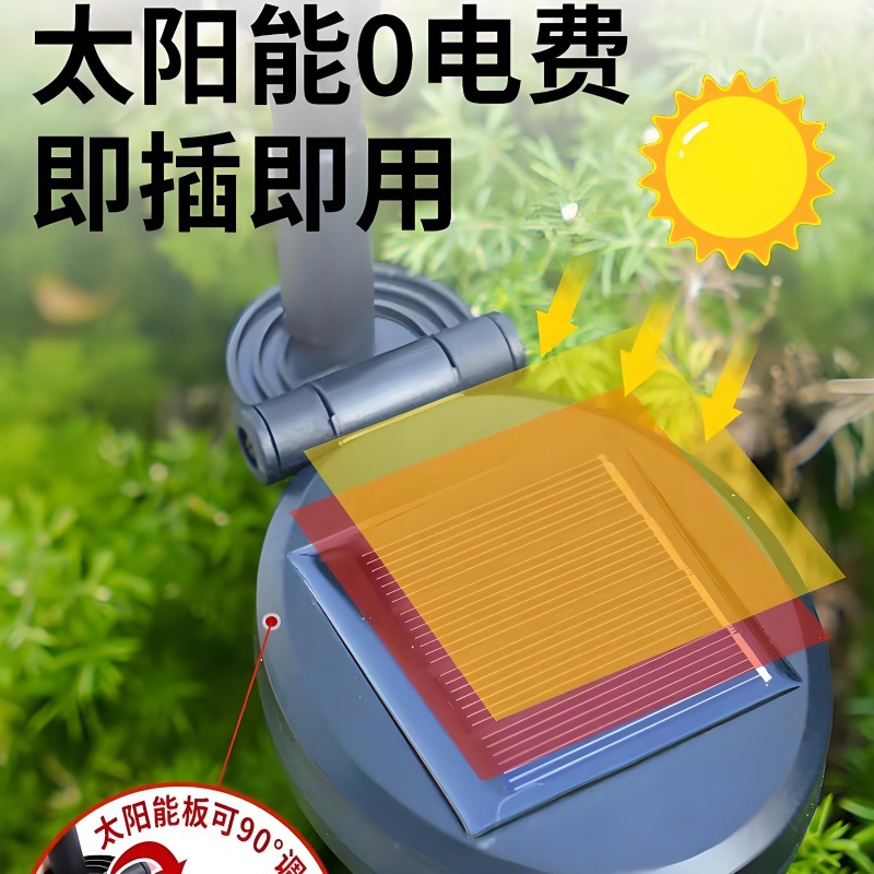 Luces solares para jardín, luces de exterior para césped con energía eólica, luces de paisaje para jardín, ideales para Amazon y comercio transfronterizo.