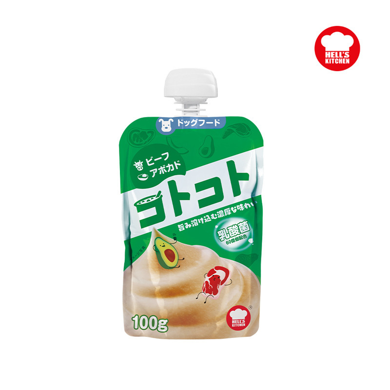 100g de aguacate de carne de res adulta para perros adultos (12 en cajas enteras, 60 en cajas enteras)