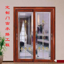 深圳来图定制门窗生产铝合金重型推拉门标准阳台玻璃推拉门价格优