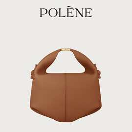 跨境专供POLENE法国便当包真皮新款饭盒包时尚通勤单肩斜挎女包包
