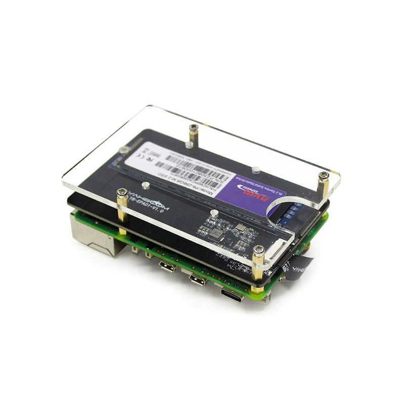 Плата-адаптер Raspberry Pi 5 PCIe → M.2 2280 для расширения, поддержка модуля ускорения ИИ Hailo-8